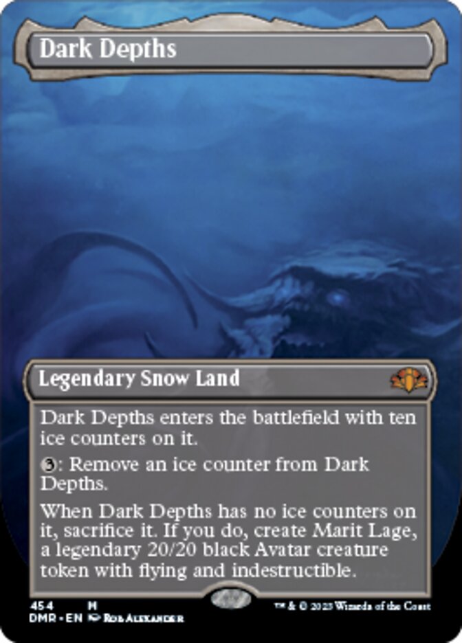 Dark Depths (Borderless Alternate Art) [Dominaria Remastered] | Good Games North