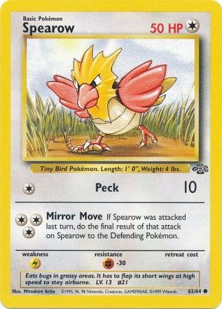 Spearow (62/64) [Jungle Unlimited] | Good Games North