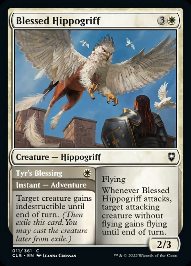 Blessed Hippogriff // Tyr's Blessing [Commander Legends: Battle for Baldur's Gate] | Good Games North