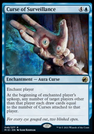 Curse of Surveillance (Promo Pack) [Innistrad: Midnight Hunt Promos] | Good Games North