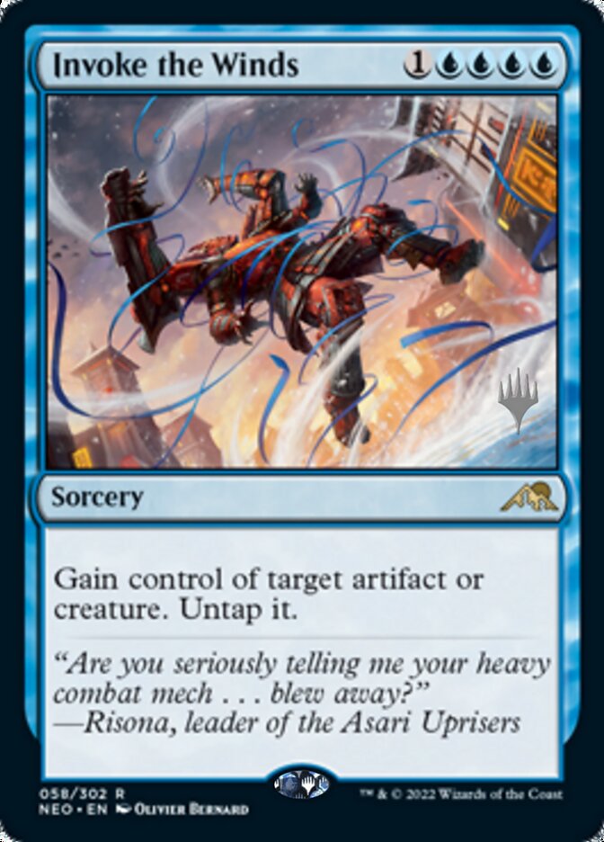 Invoke the Winds (Promo Pack) [Kamigawa: Neon Dynasty Promos] | Good Games North