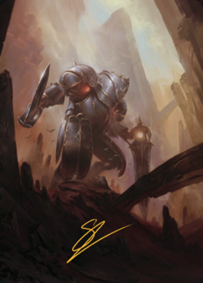 Mountain Art Card (Gold-Stamped Signature) [The Brothers' War Art Series] | Good Games North