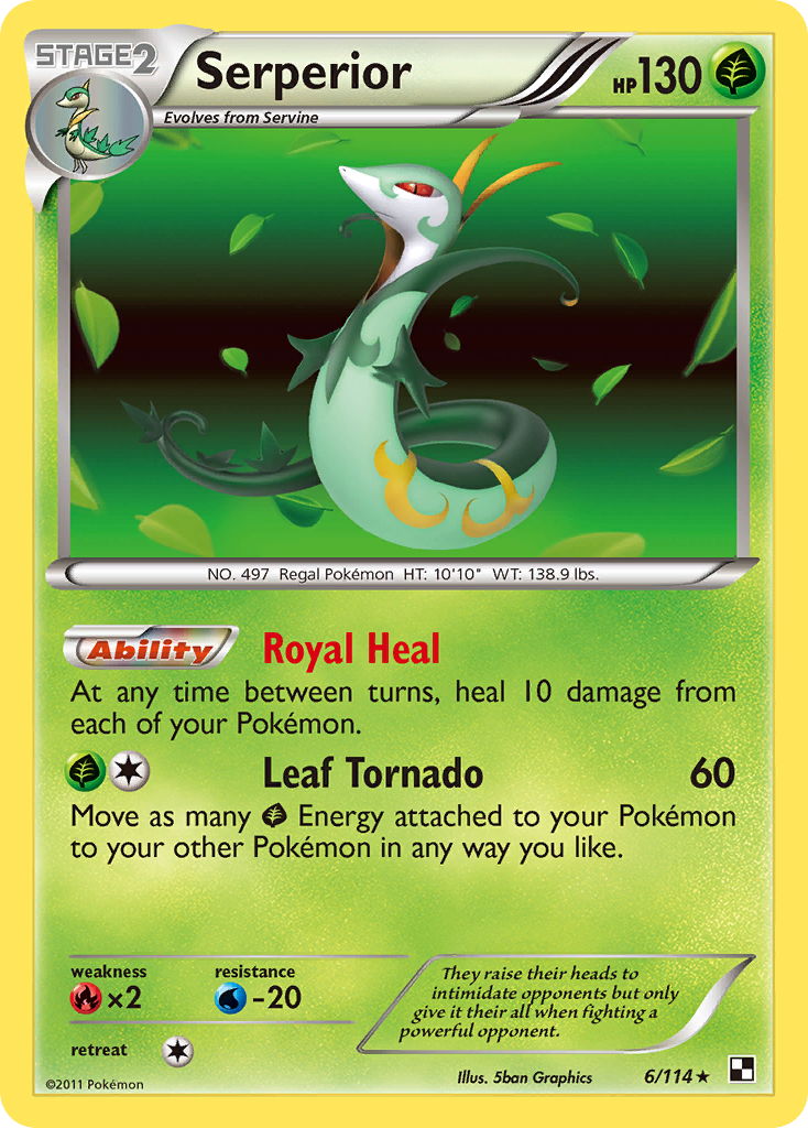 Serperior (6/114) [Black & White: Base Set] | Good Games North