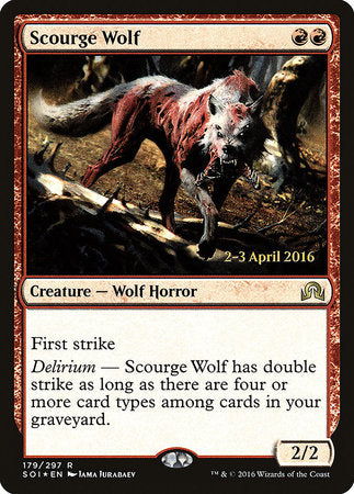 Scourge Wolf [Shadows over Innistrad Promos] | Good Games North