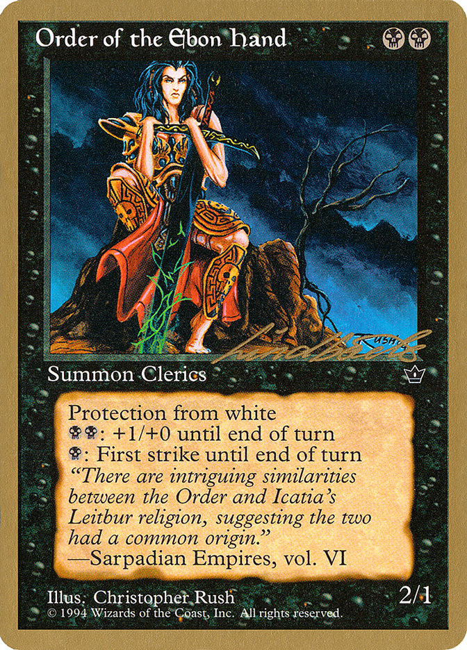 Order of the Ebon Hand (Rush) (Leon Lindback) [Pro Tour Collector Set] | Good Games North
