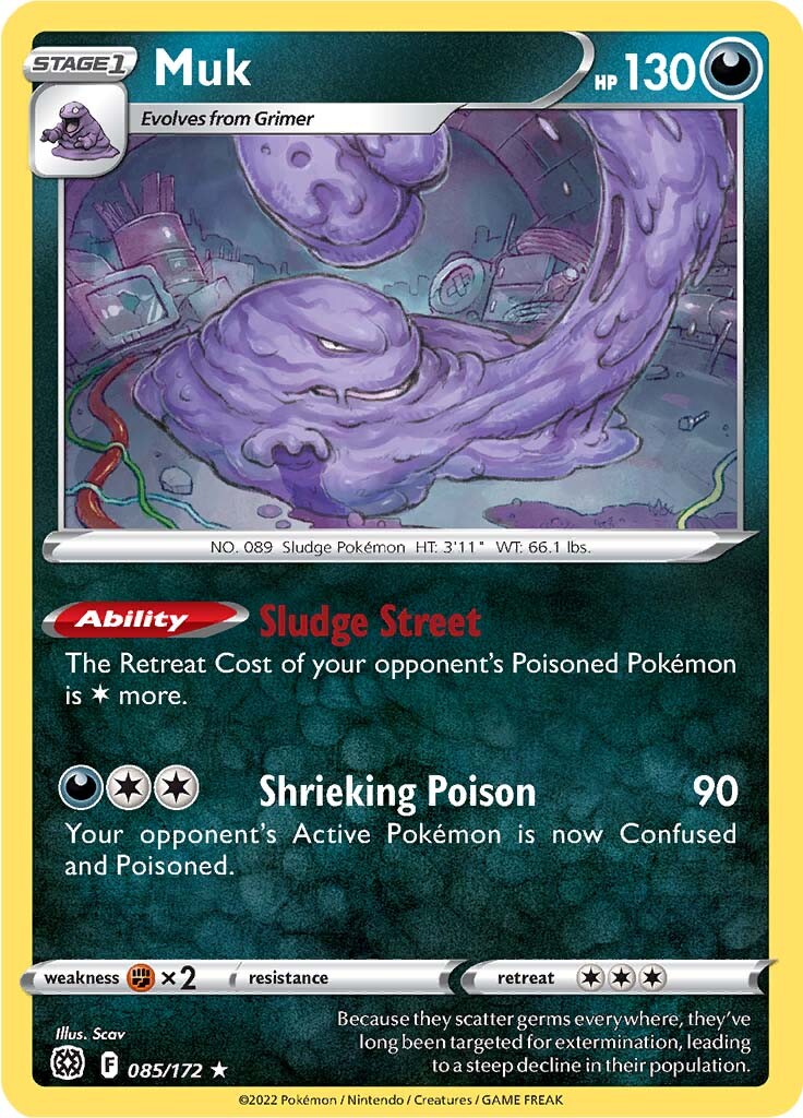 Muk (085/172) [Sword & Shield: Brilliant Stars] | Good Games North