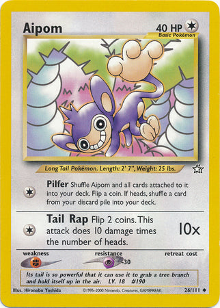 Aipom (26/111) [Neo Genesis Unlimited] | Good Games North