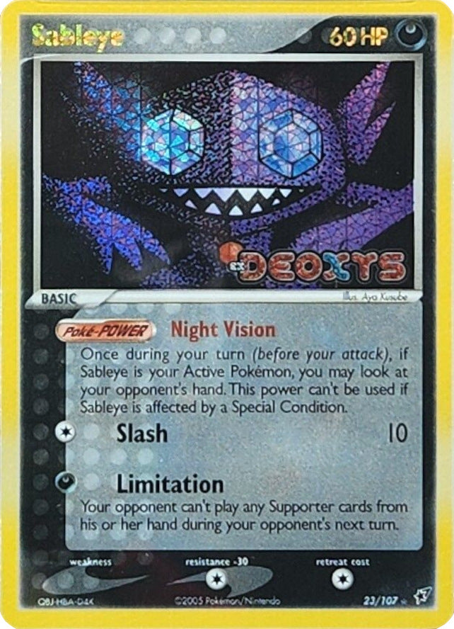 Sableye (23/107) (Stamped) [EX: Deoxys] | Good Games North