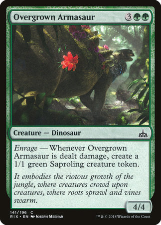 Overgrown Armasaur [Rivals of Ixalan] | Good Games North