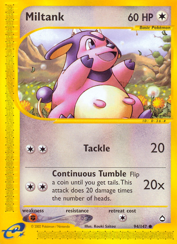Miltank (94/147) [Aquapolis] | Good Games North