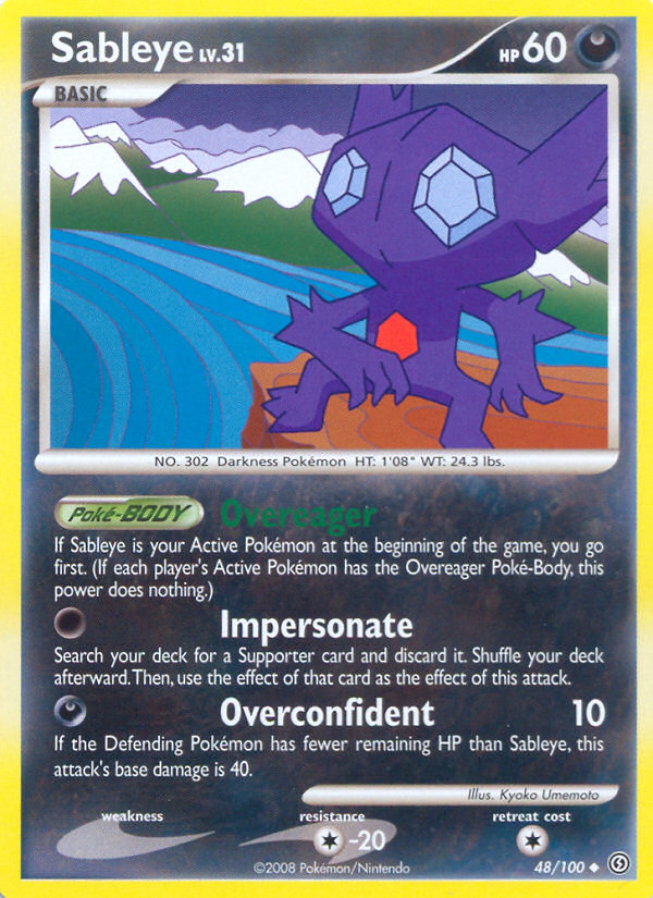 Sableye (48/100) [Diamond & Pearl: Stormfront] | Good Games North