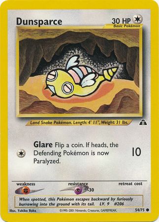 Dunsparce (54/75) [Neo Discovery Unlimited] | Good Games North