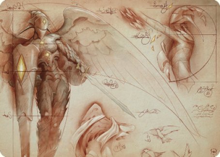 Platinum Angel Art Card [The Brothers' War Art Series] | Good Games North