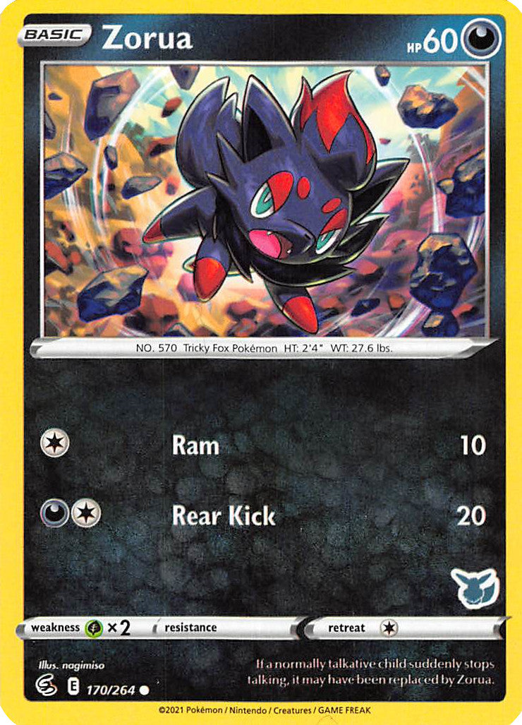 Zorua (170/264) (Eevee Deck) [Battle Academy 2022] | Good Games North