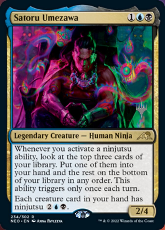 Satoru Umezawa (Promo Pack) [Kamigawa: Neon Dynasty Promos] | Good Games North
