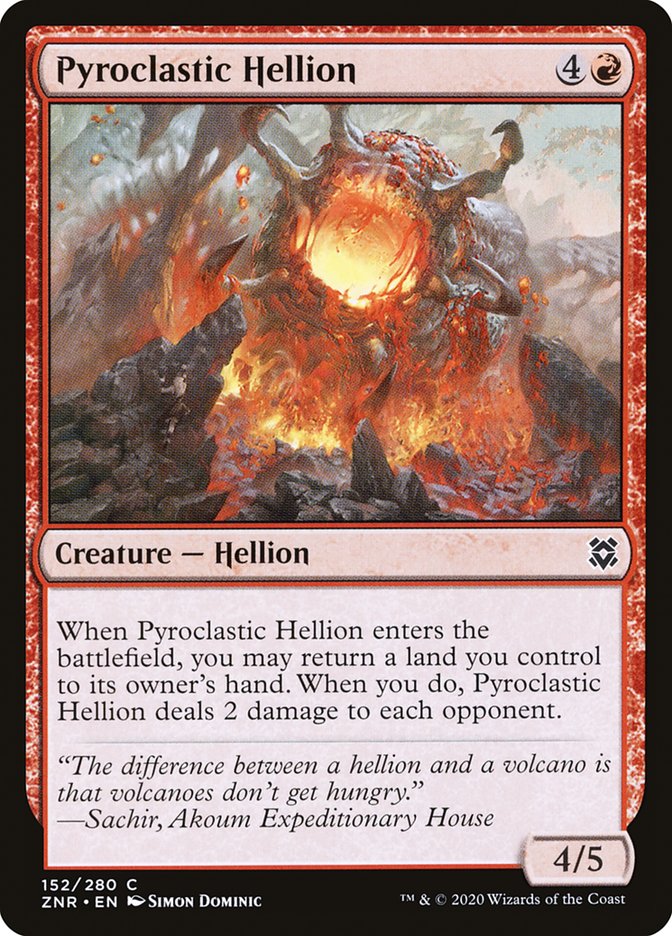 Pyroclastic Hellion [Zendikar Rising] | Good Games North