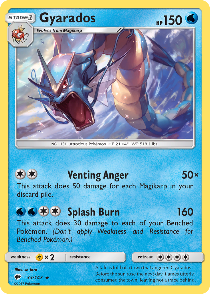 Gyarados (33/147) [Sun & Moon: Burning Shadows] | Good Games North