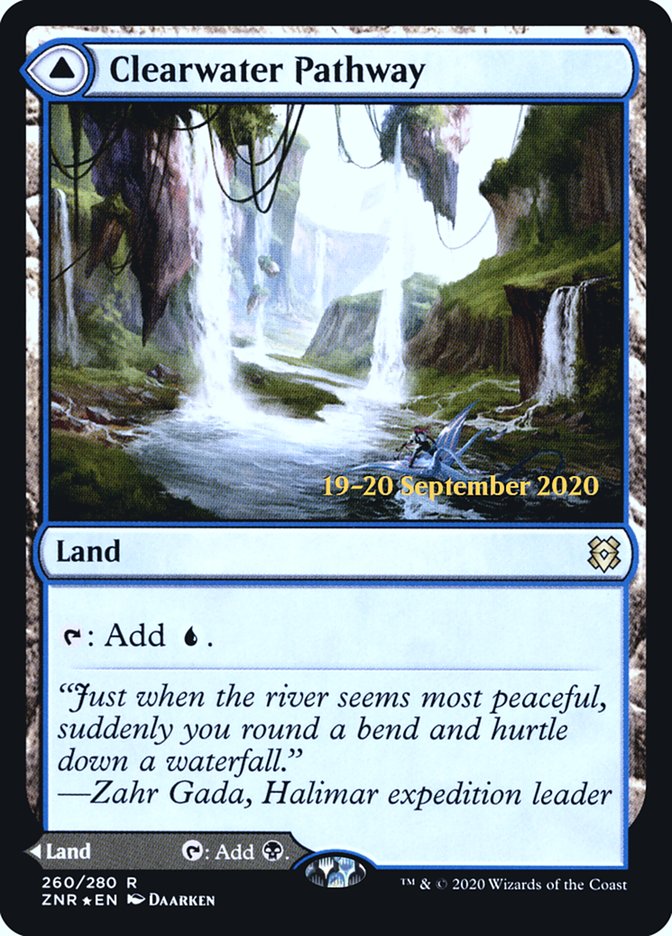 Clearwater Pathway // Murkwater Pathway  [Zendikar Rising Prerelease Promos] | Good Games North