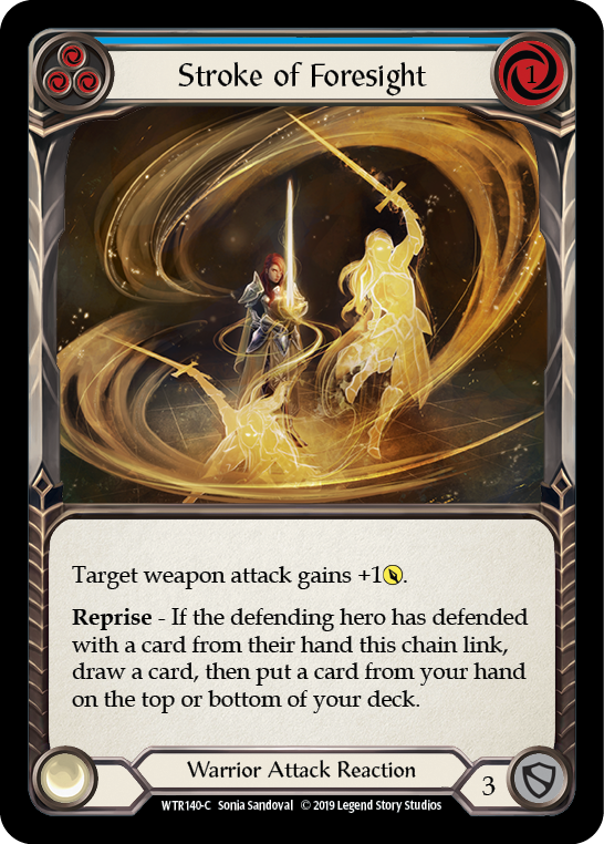 Stroke of Foresight (Blue) [WTR140-C] Alpha Print Rainbow Foil | Good Games North