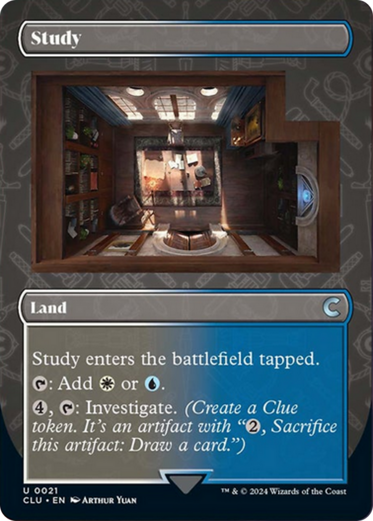 Study (Borderless) [Ravnica: Clue Edition] | Good Games North