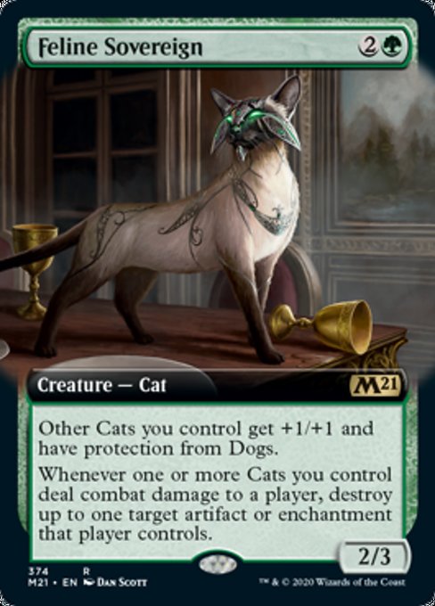 Feline Sovereign (Extended Art) [Core Set 2021] | Good Games North