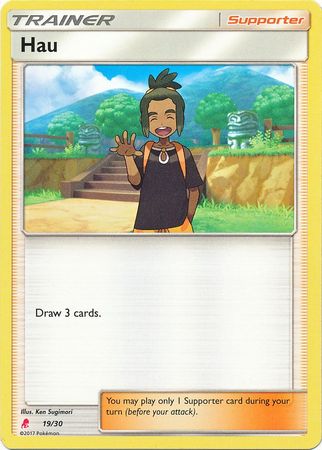 Hau (19/30) [Sun & Moon: Trainer Kit - Lycanroc] | Good Games North