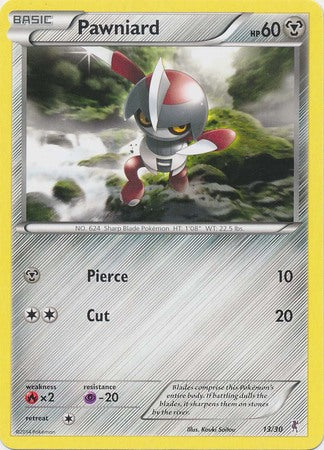 Pawniard (13/30) [XY: Trainer Kit 1 - Bisharp] | Good Games North
