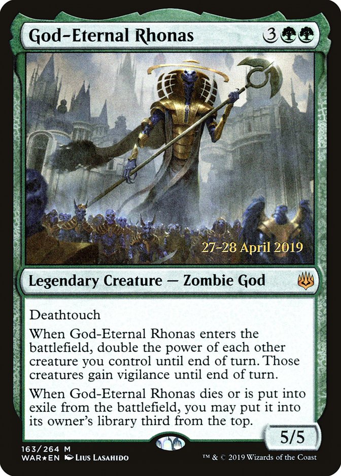 God-Eternal Rhonas  [War of the Spark Prerelease Promos] | Good Games North
