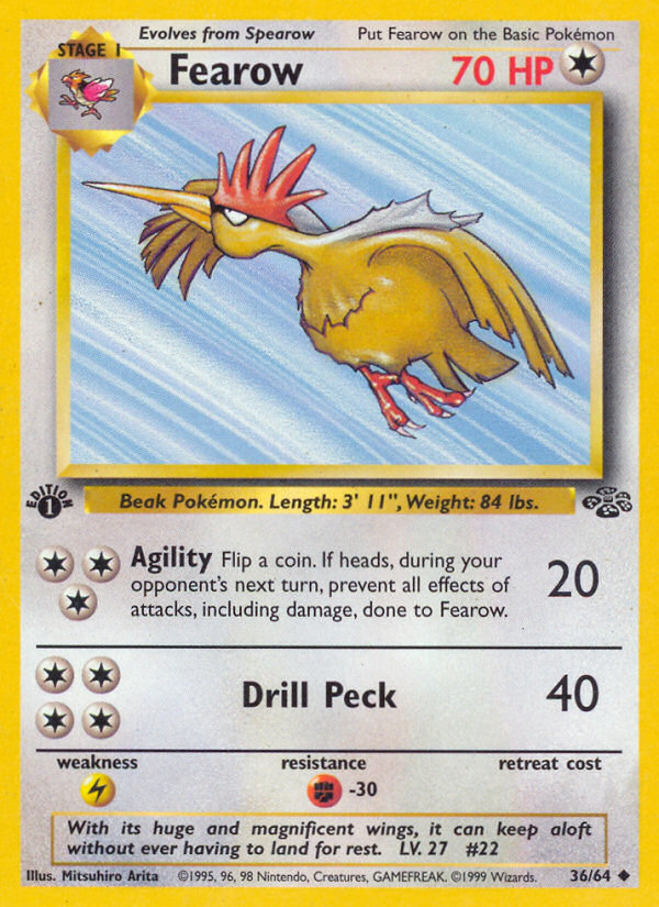 Fearow (36/64) [Jungle 1st Edition] | Good Games North