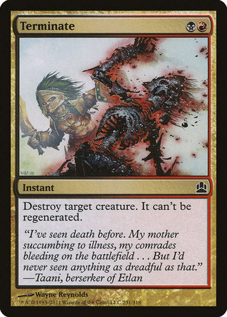 Terminate [Commander 2011] | Good Games North