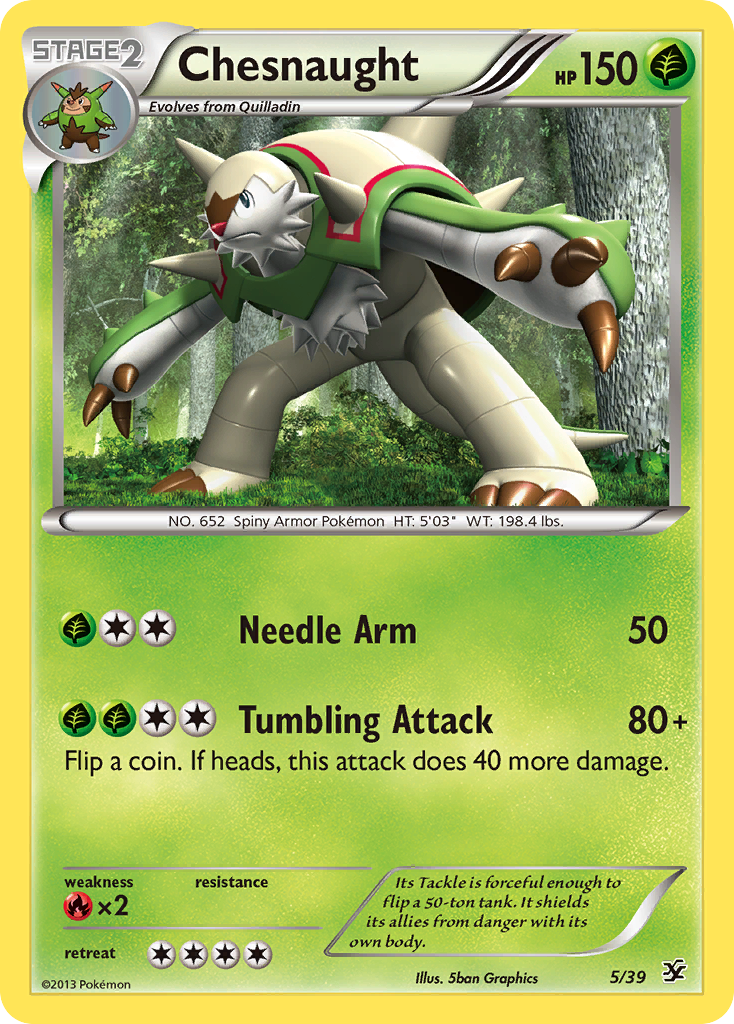Chesnaught (5/39) [XY: Kalos Starter Set] | Good Games North