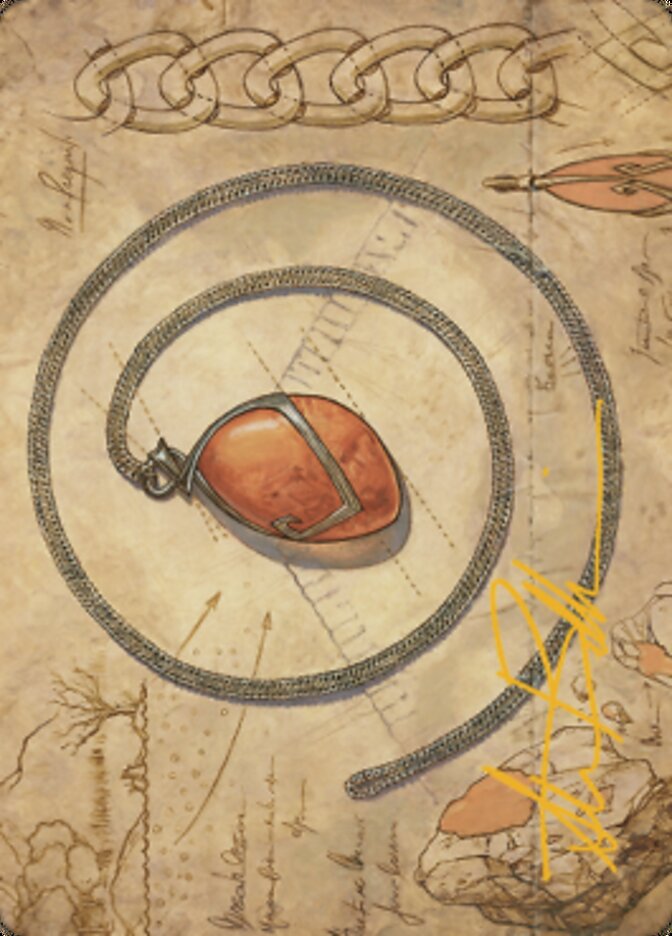 Mox Amber Art Card (Gold-Stamped Signature) [The Brothers' War Art Series] | Good Games North