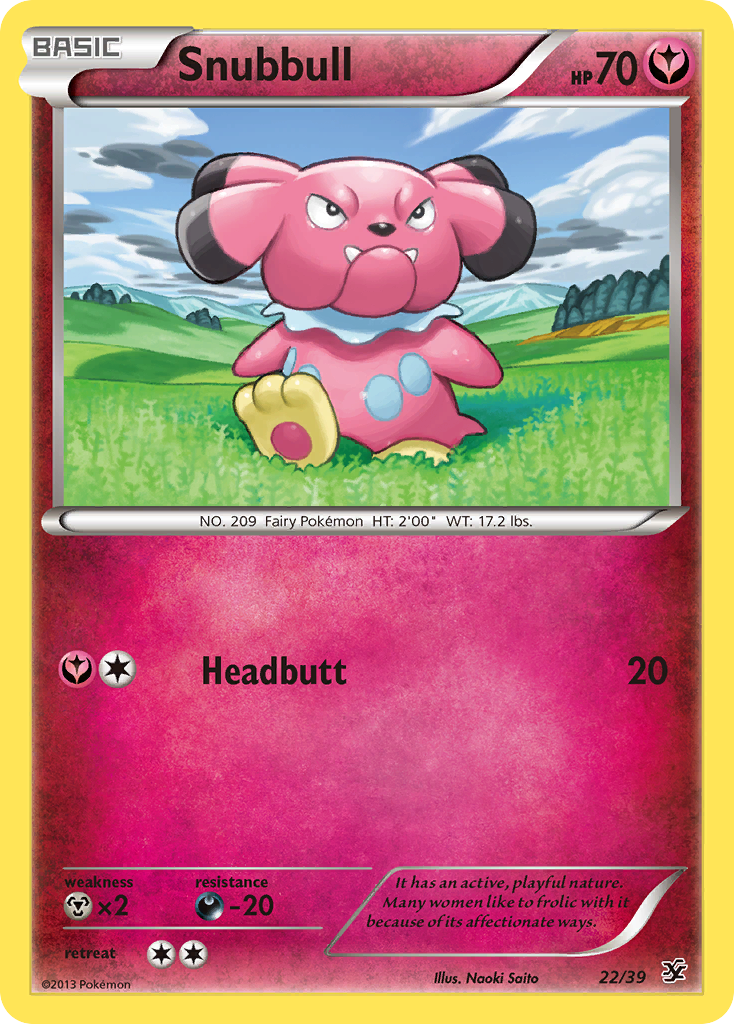 Snubbull (22/39) [XY: Kalos Starter Set] | Good Games North