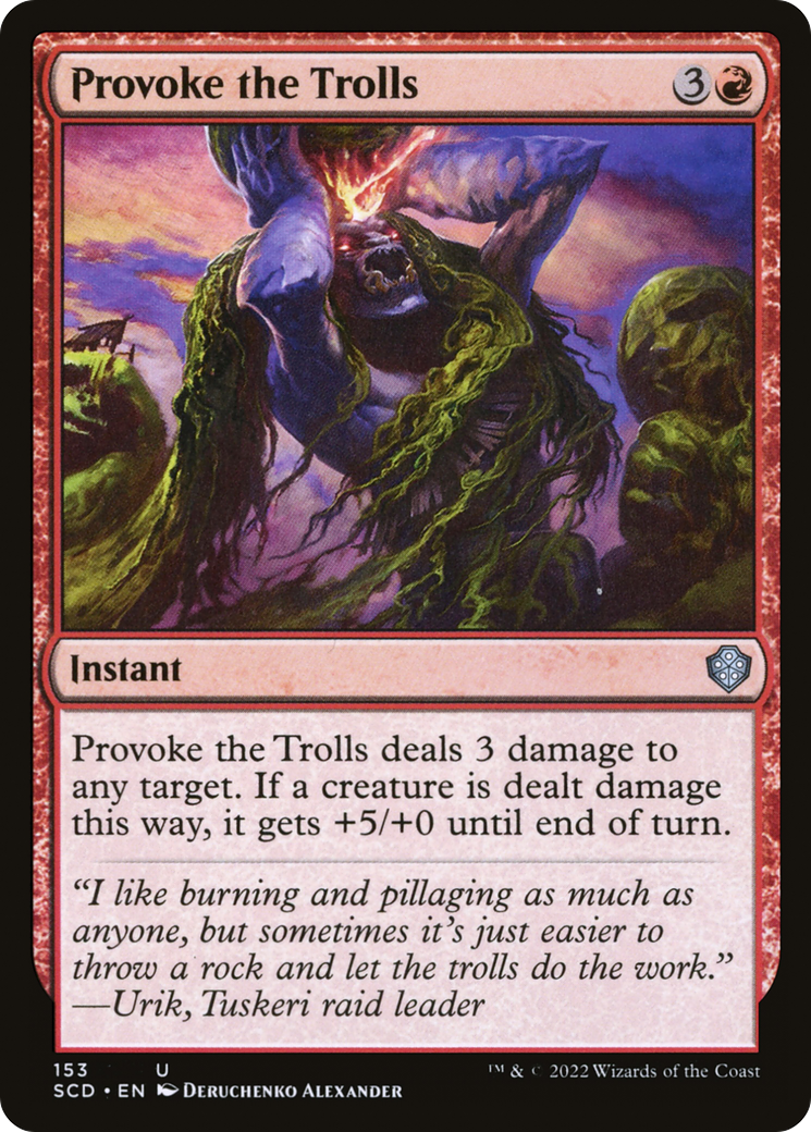 Provoke the Trolls [Starter Commander Decks] | Good Games North