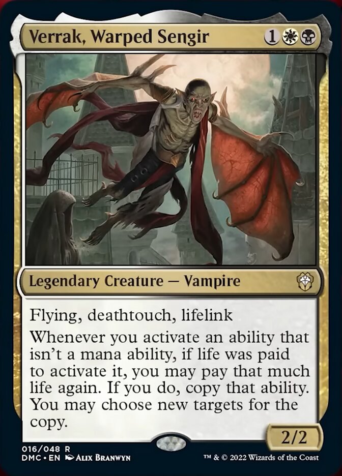 Verrak, Warped Sengir [Dominaria United Commander] | Good Games North