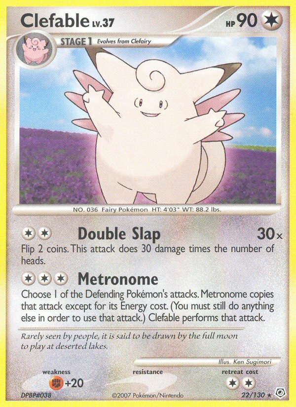 Clefable (22/130) [Diamond & Pearl: Base Set] | Good Games North