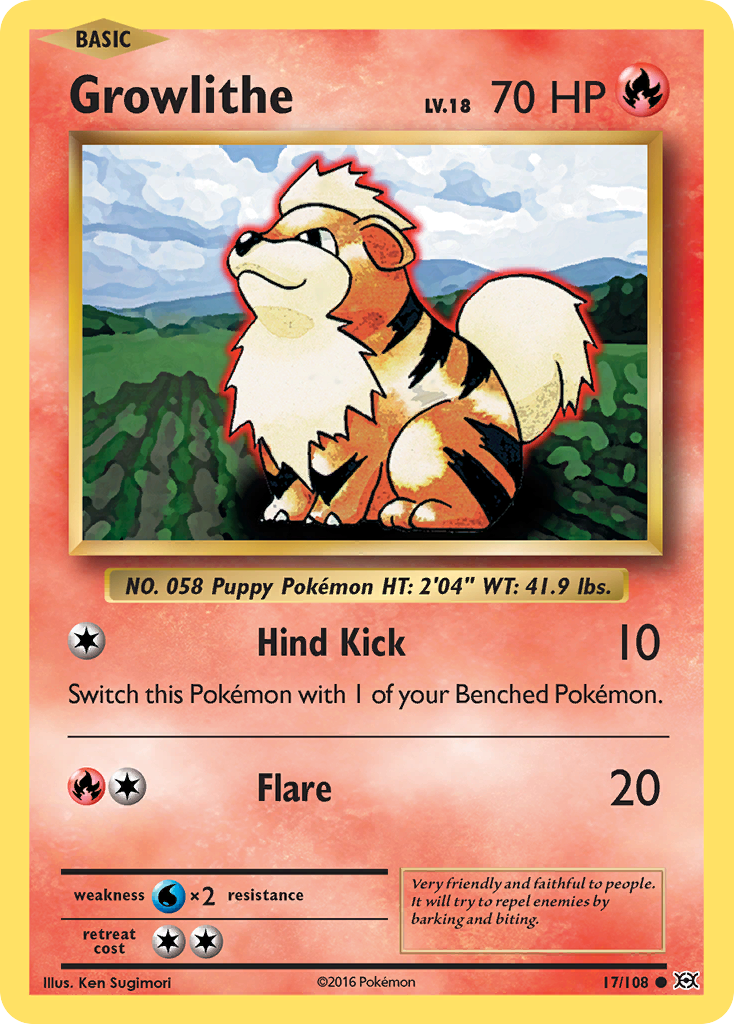 Growlithe (17/108) [XY: Evolutions] | Good Games North