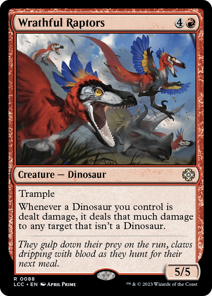 Wrathful Raptors [The Lost Caverns of Ixalan Commander] | Good Games North