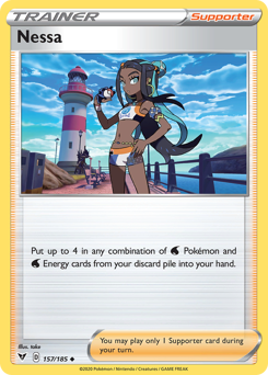 Nessa (157/185) [Sword & Shield: Vivid Voltage] | Good Games North