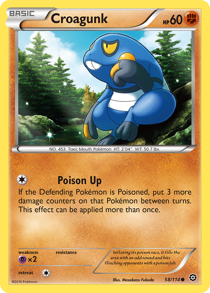 Croagunk (58/114) [XY: Steam Siege] | Good Games North