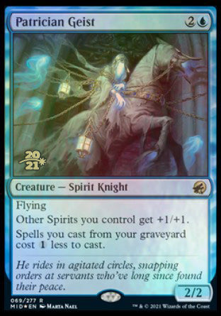 Patrician Geist [Innistrad: Midnight Hunt Prerelease Promos] | Good Games North