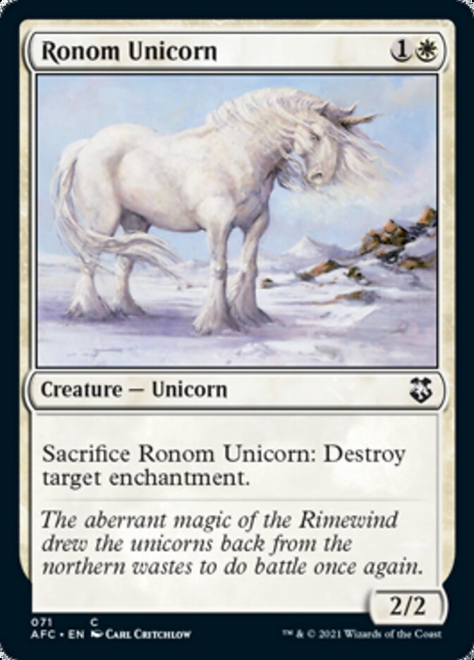Ronom Unicorn [Dungeons & Dragons: Adventures in the Forgotten Realms Commander] | Good Games North