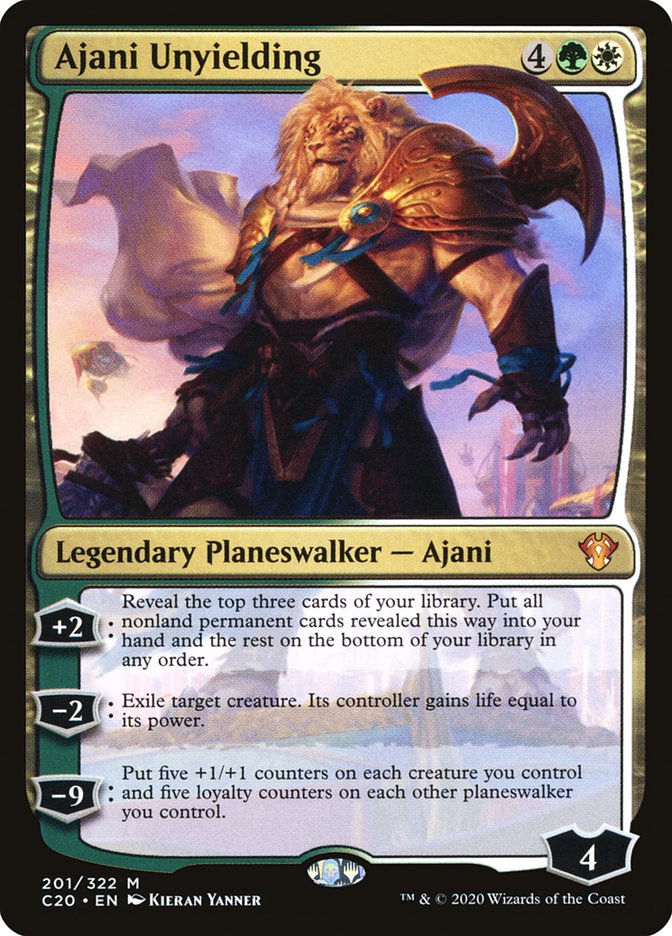Ajani Unyielding [Commander 2020] | Good Games North