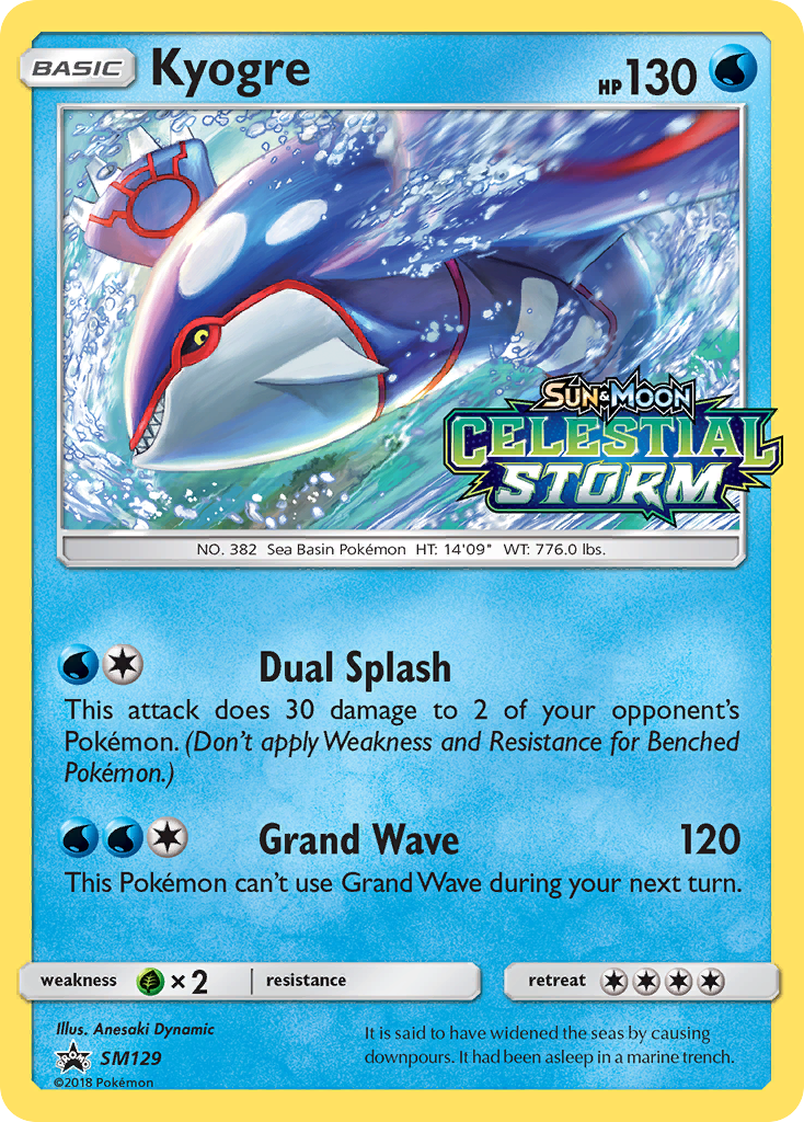 Kyogre (SM129) [Sun & Moon: Black Star Promos] | Good Games North