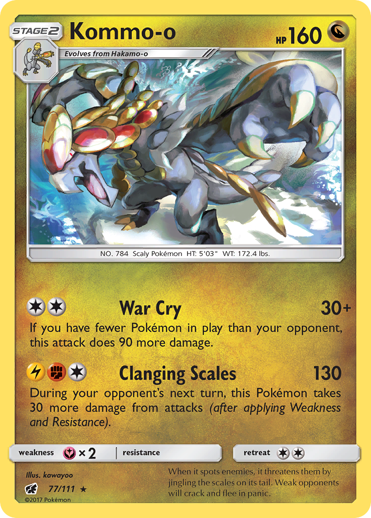 Kommo-o (77/111) [Sun & Moon: Crimson Invasion] | Good Games North