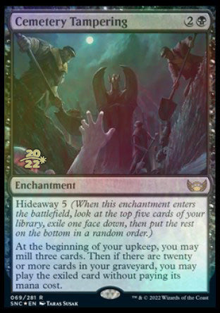 Cemetery Tampering [Streets of New Capenna Prerelease Promos] | Good Games North