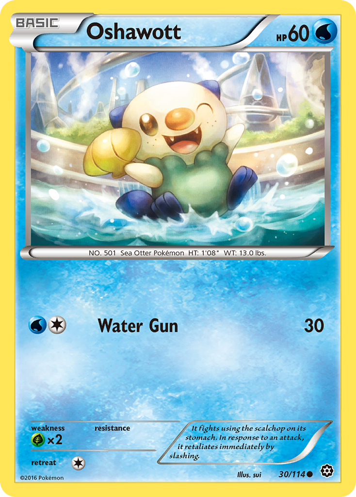 Oshawott (30/114) [XY: Steam Siege] | Good Games North