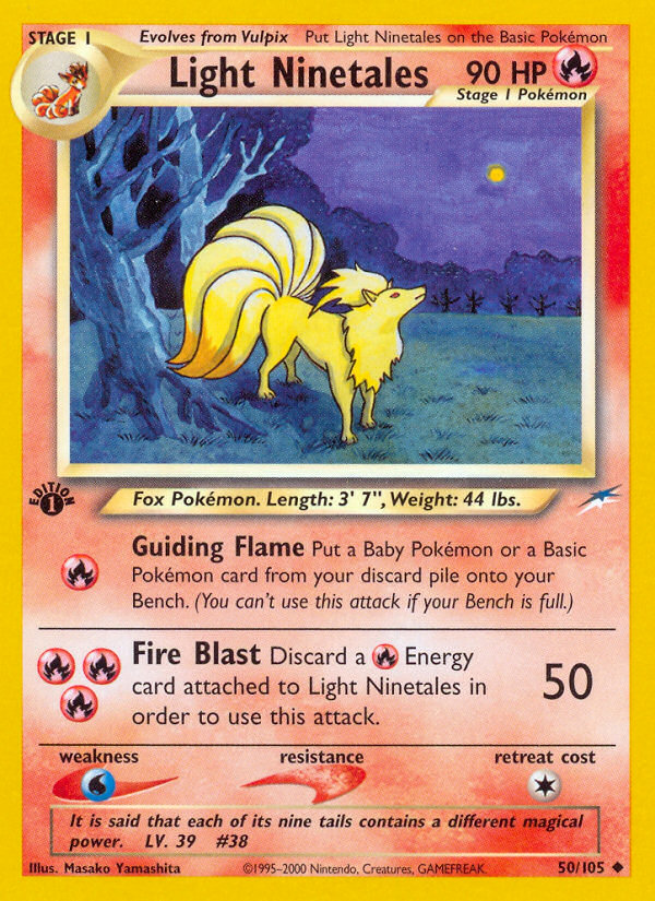 Light Ninetales (50/105) [Neo Destiny 1st Edition] | Good Games North