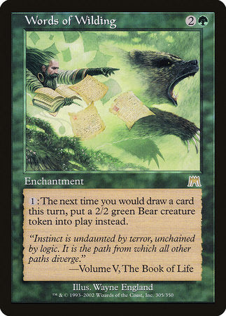 Words of Wilding [Onslaught] | Good Games North