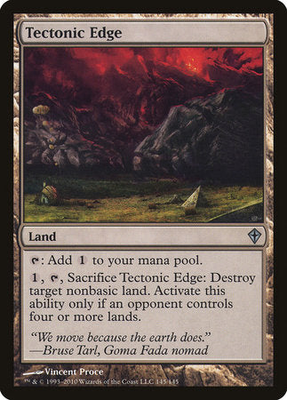 Tectonic Edge [Worldwake] | Good Games North